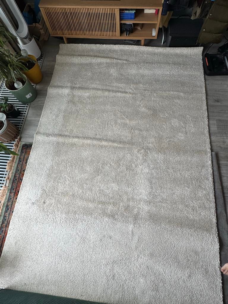 IKEA Stoense vloerkleed ecru (200x300 cm), Ophalen, Gebruikt, 200 cm of meer, 200 cm of meer