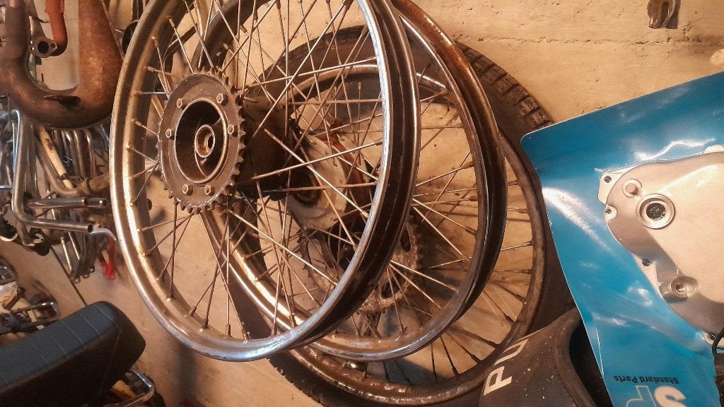 Puch Maxi spaakwielenset, Ophalen, Gebruikt