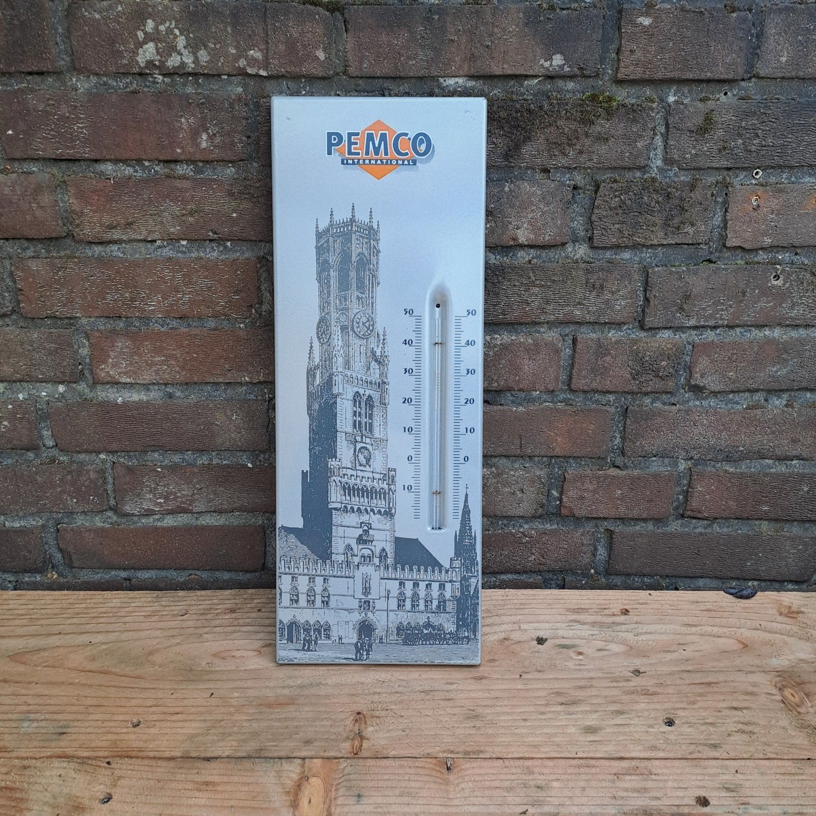 pemco emaille reclamebord, Ophalen of Verzenden, Gebruikt, Reclamebord