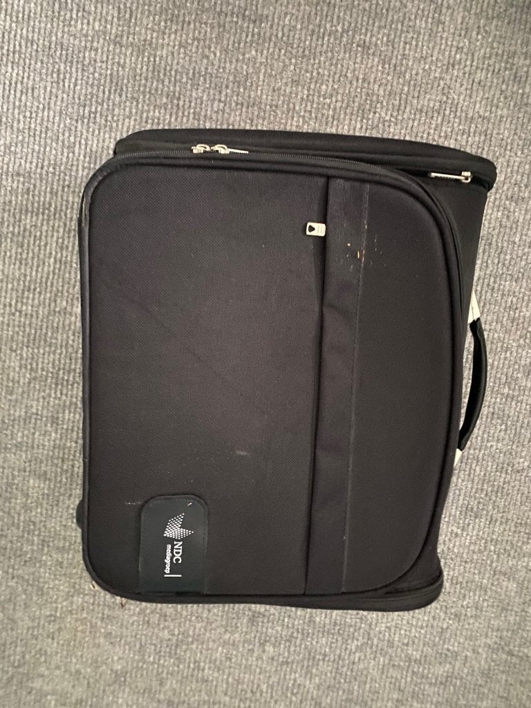 trolley koffer voor werk of reizen, Wieltjes, Gebruikt, Minder dan 50 cm, Ophalen of Verzenden