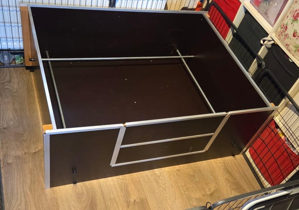 Mooie betonplex werpkist 126x100x50 cm, Ophalen, Gebruikt