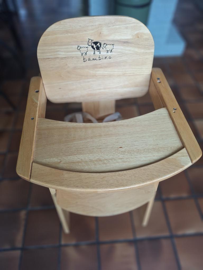 Bambino meegroeistoel met eetblad en gordel, Kinderen en Baby's, Ophalen, Gebruikt, Meegroeistoel, Gordel(s)
