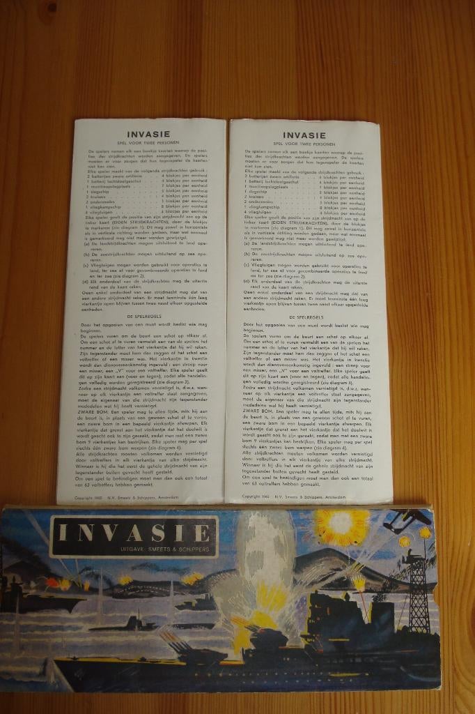 Invasie uit 1965 van smeets & Schippers N.V., Een of twee spelers, Ophalen of Verzenden, Zo goed als nieuw, Smeets & Schippers