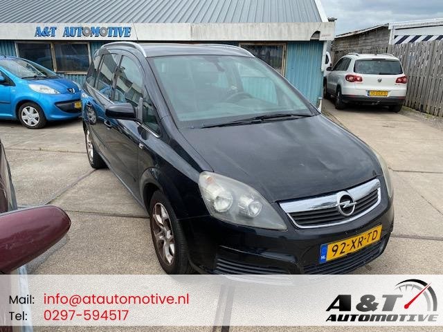 Opel Zafira 2.2 Cosmo 2007 leder interieur €750,-, Auto's, Voorwielaandrijving, Stof, Gebruikt, Zwart