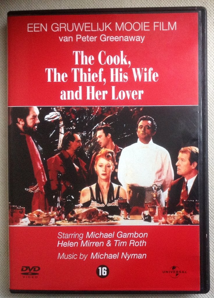 The Cook, The Thief, His Wife and Her Lover Peter Greenaway, Vanaf 16 jaar, Verzenden, Gebruikt