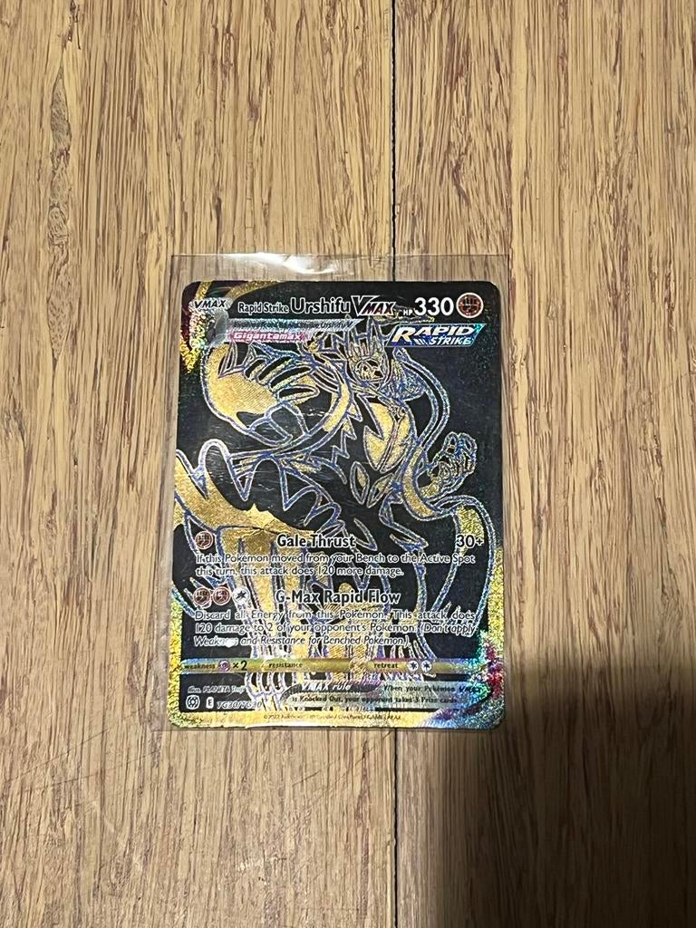 Rapid Strike Urshifu VMAX TG30/TG30 - Secret Rare Pokémon Ka, Ophalen of Verzenden, Zo goed als nieuw, Losse kaart, Foil