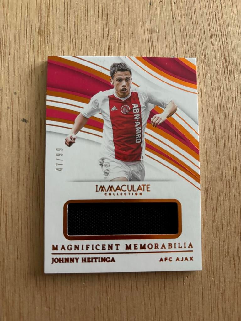 Johnny Heitinga Immaculate Collection Spelerskaart Ajax, Verzamelen, Ophalen of Verzenden, Nieuw, Ajax, Spelerskaart