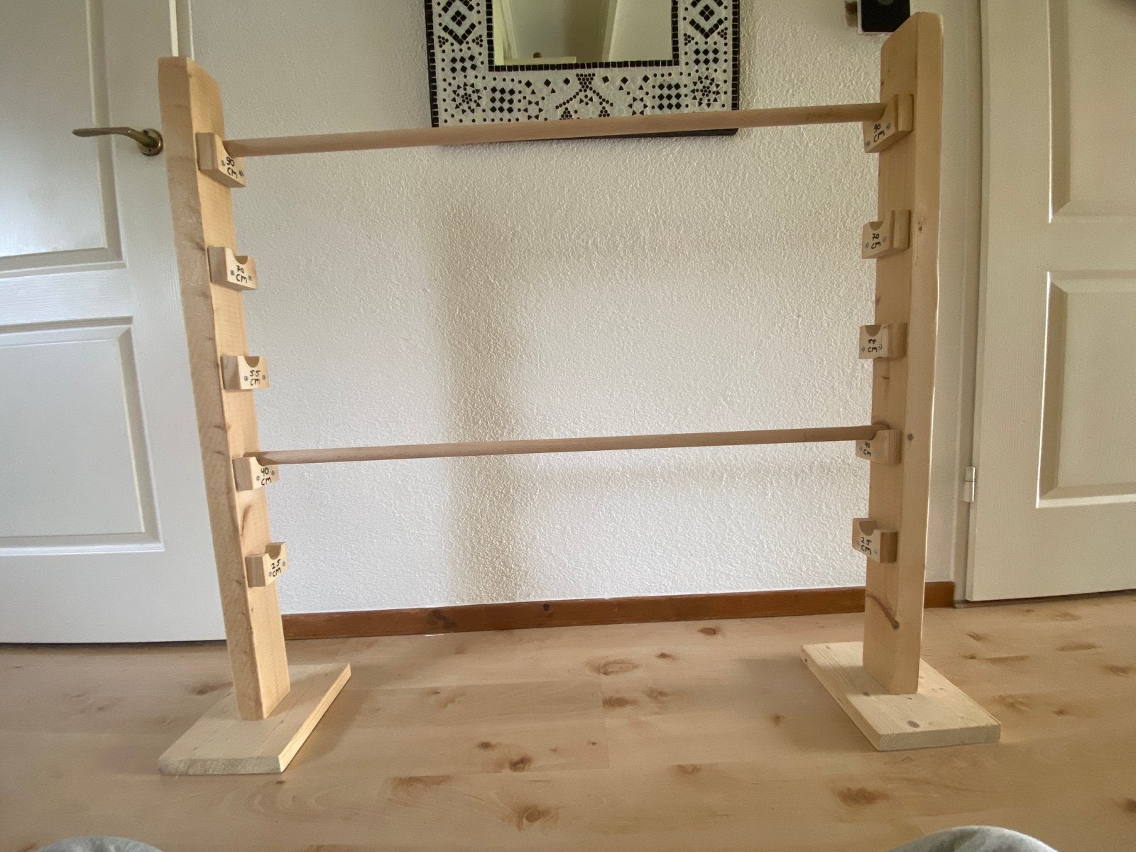 Houten hindernis Hobby horse, Ophalen, Zo goed als nieuw, Rij- of Hobbelspeelgoed