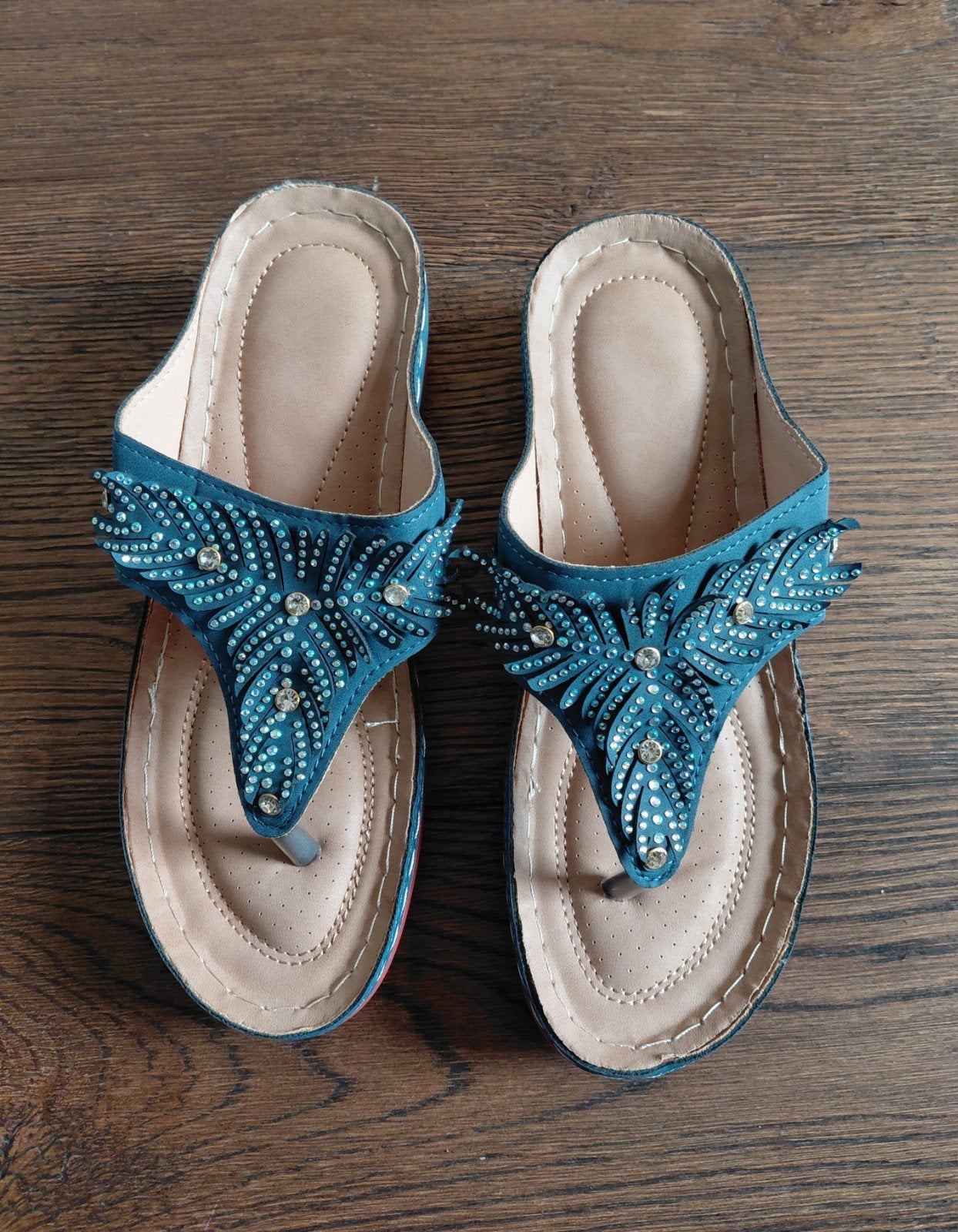 NIEUW! Dames zomer sandaal, slipper, orthopedisch, Flip Flop, Slippers, Blauw, Nieuw, Ophalen of Verzenden