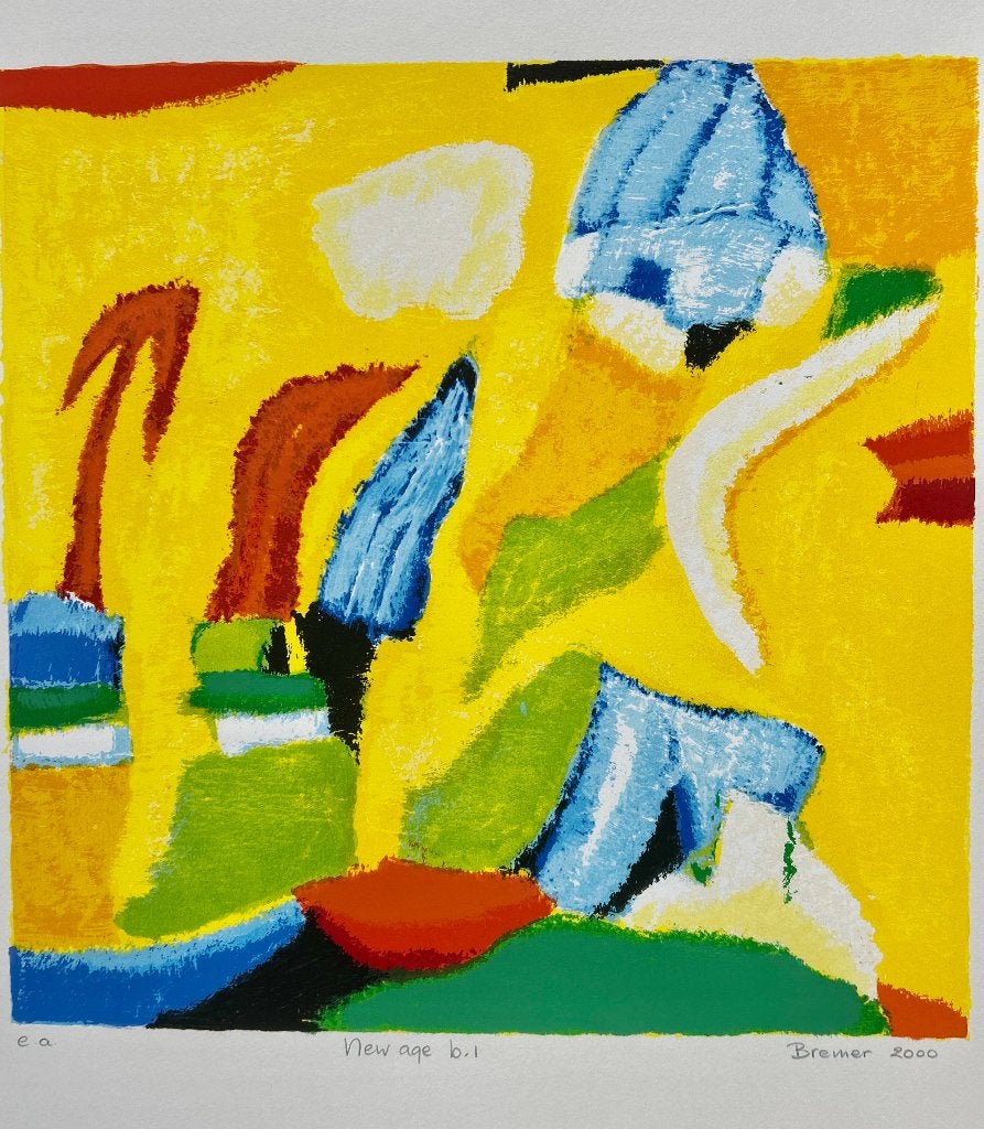 Zeefdruk Saskia Bremer - New age b.1  ZOMEROPRUIMING, Antiek en Kunst, Kunst | Litho's en Zeefdrukken, Verzenden