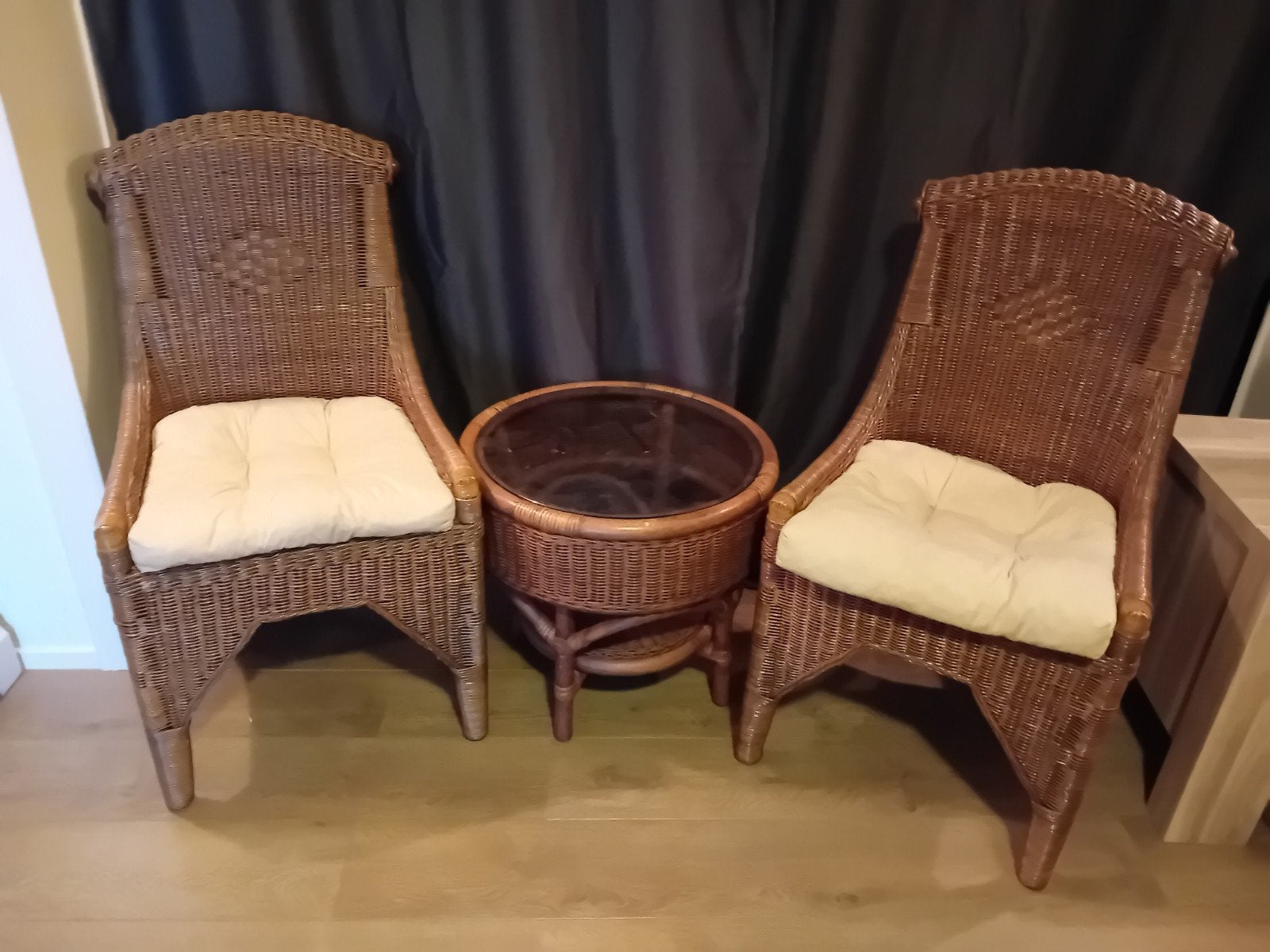 bistro set riet, Ophalen, Rotan