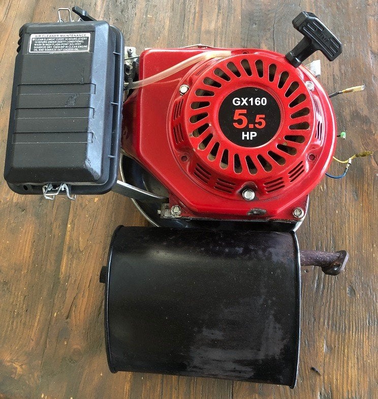 Benzinemotor voor stroomaggregaat GX 160 5.5 PK., Ophalen of Verzenden, Gebruikt, Benzinemotor, 1800 rpm of meer
