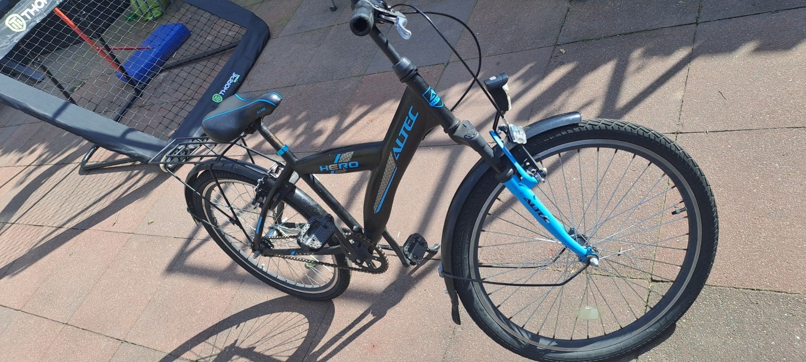 Altec Hero kinderfiets 24 inch - Zwart/Blauw, Terugtraprem, Gebruikt, Minder dan 49 cm, Ophalen