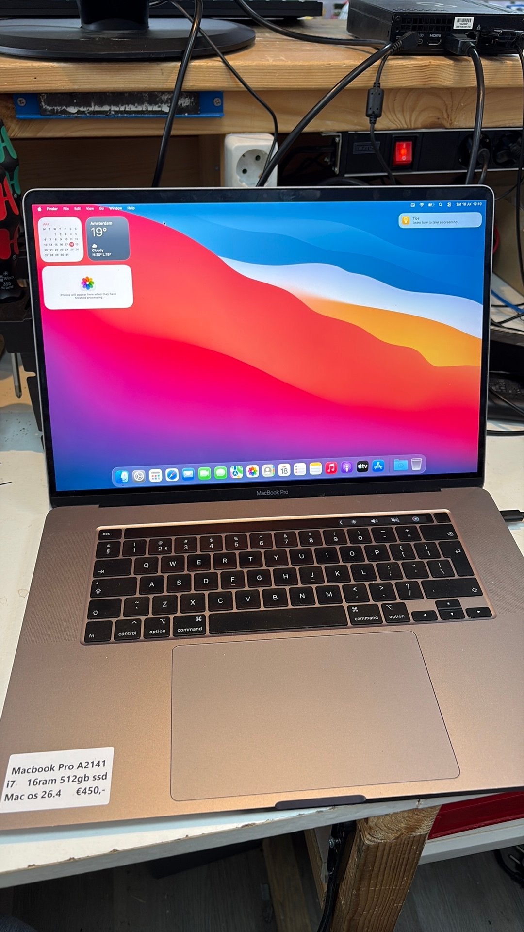 Macbook pro A2141, Computers en Software, Apple Macbooks, 2 tot 3 Ghz, 512 GB, Info@pcn-ict.nl, Zo goed als nieuw