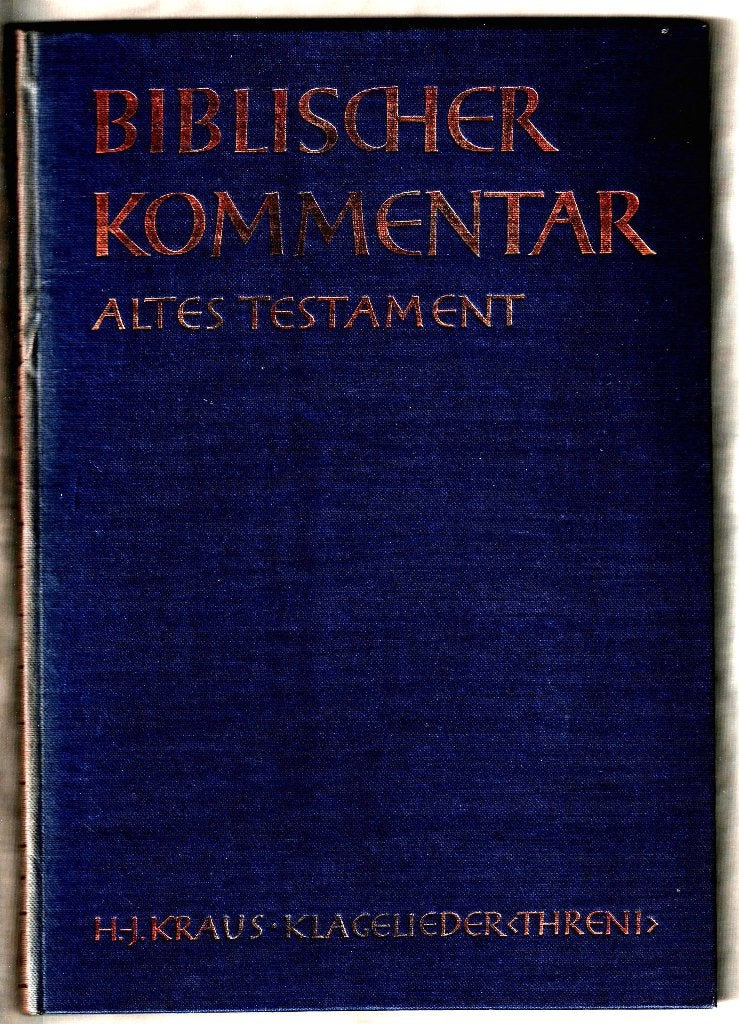 Hans-Joachim Kraus – Klagelieder (Threni) BKAT XX, Ophalen of Verzenden, Gelezen, Christendom | Katholiek