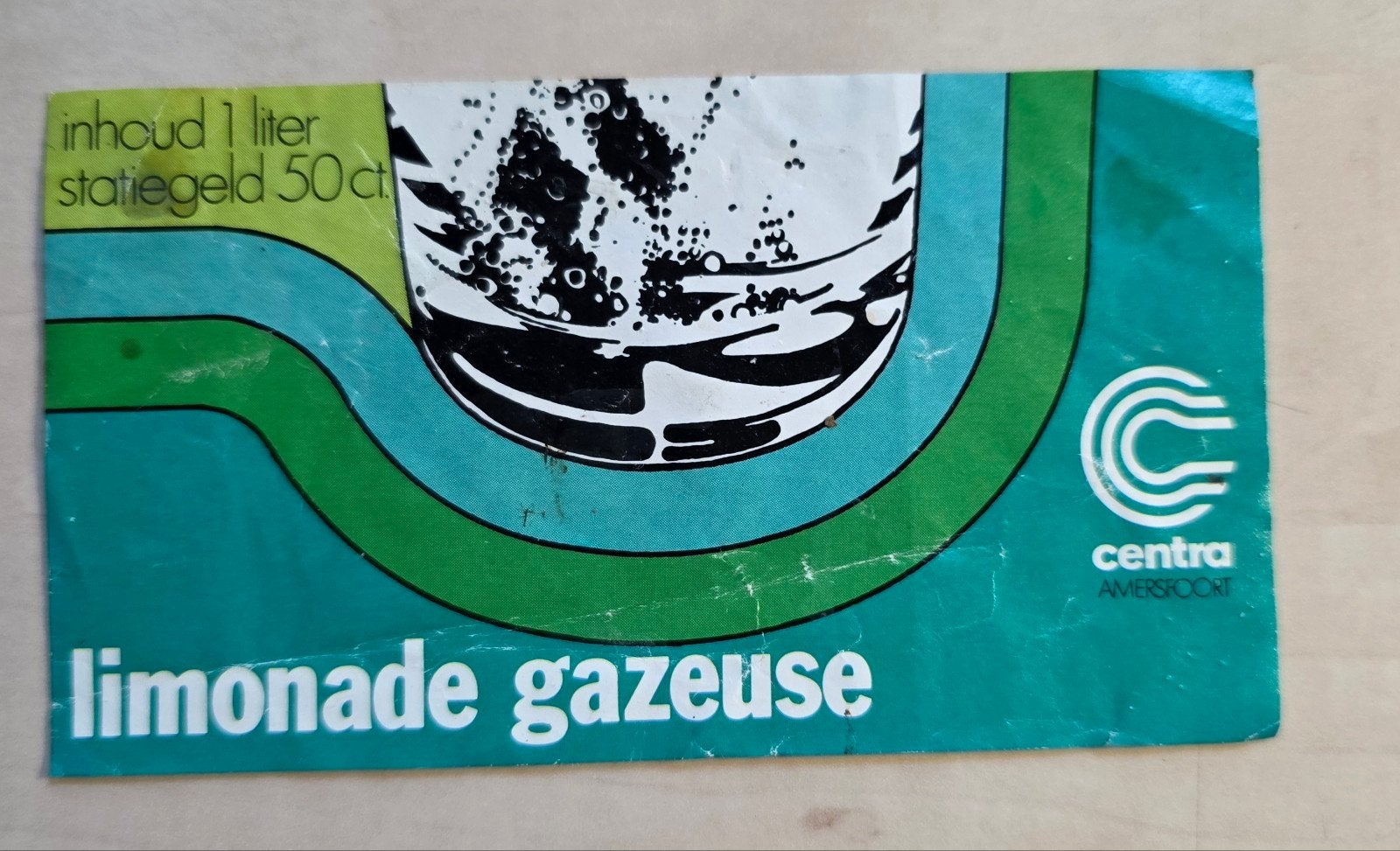 185) ORIGINEEL ETIKET CENTRA LIMONADE GAZEUSE, Verzamelen, Verzenden, Gebruikt, Overige typen