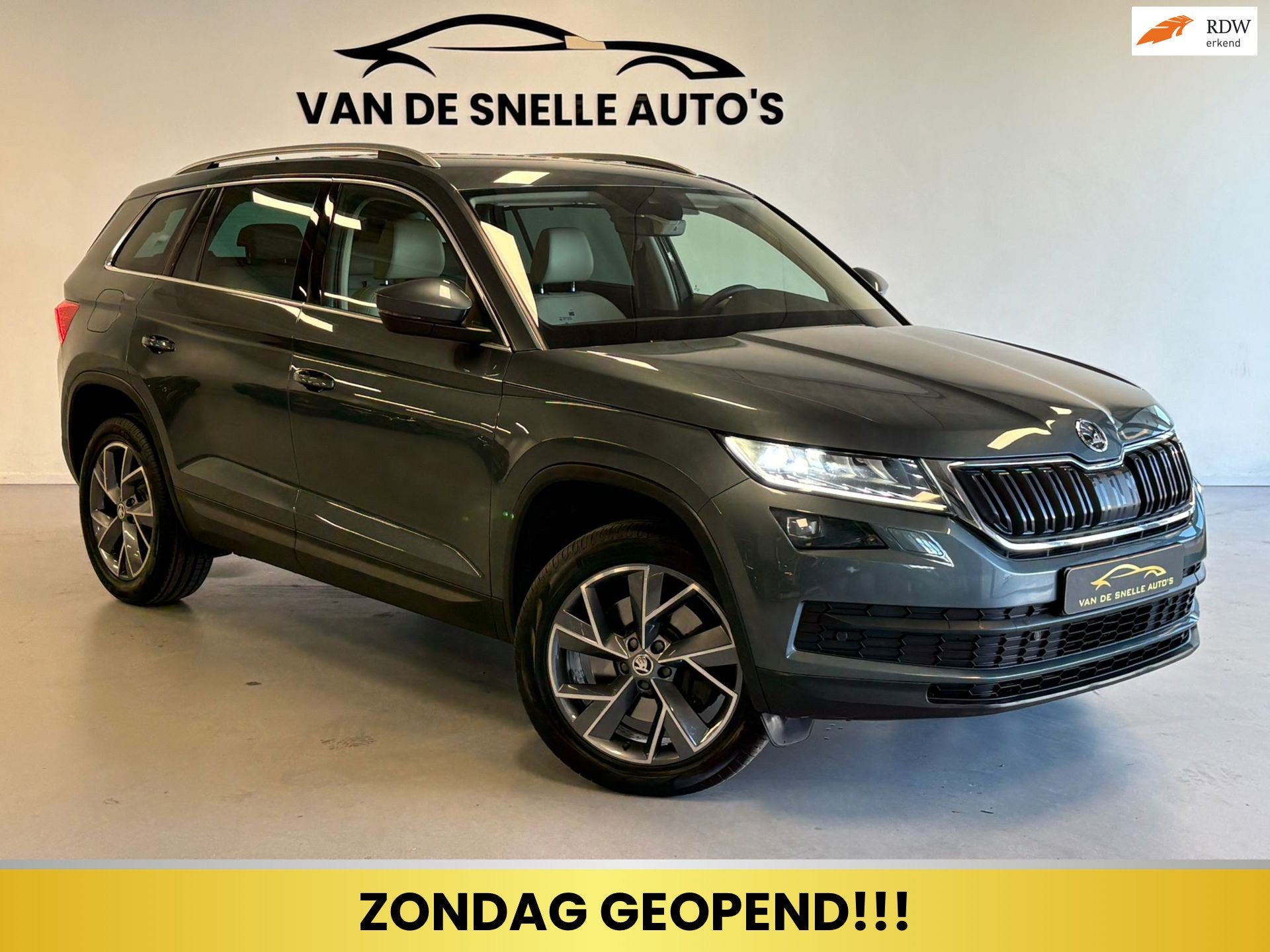 Skoda KODIAQ 2.0 TSI 4x4 Sportline Business 7p. CAMERA/STOEL, Automaat, 1651 kg, Euro 6, 14 km/l