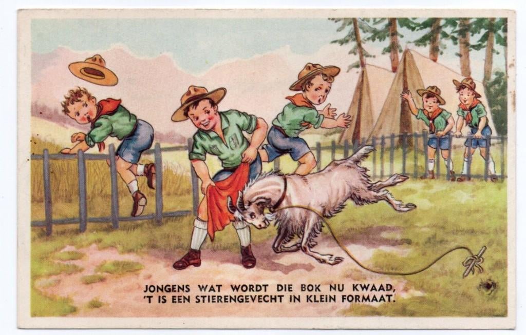 Verkenners scouting Jongens wat wordt die bok, Ophalen, 1960 tot 1980, Ongelopen