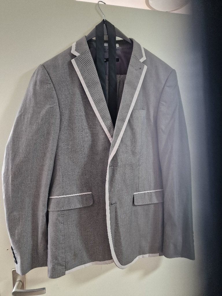 Kostums, colbert, broek, leder jas, Kleding | Heren, Kostuums en Colberts, Ophalen, Gedragen, Maat 48/50 (M), Meerkleurig