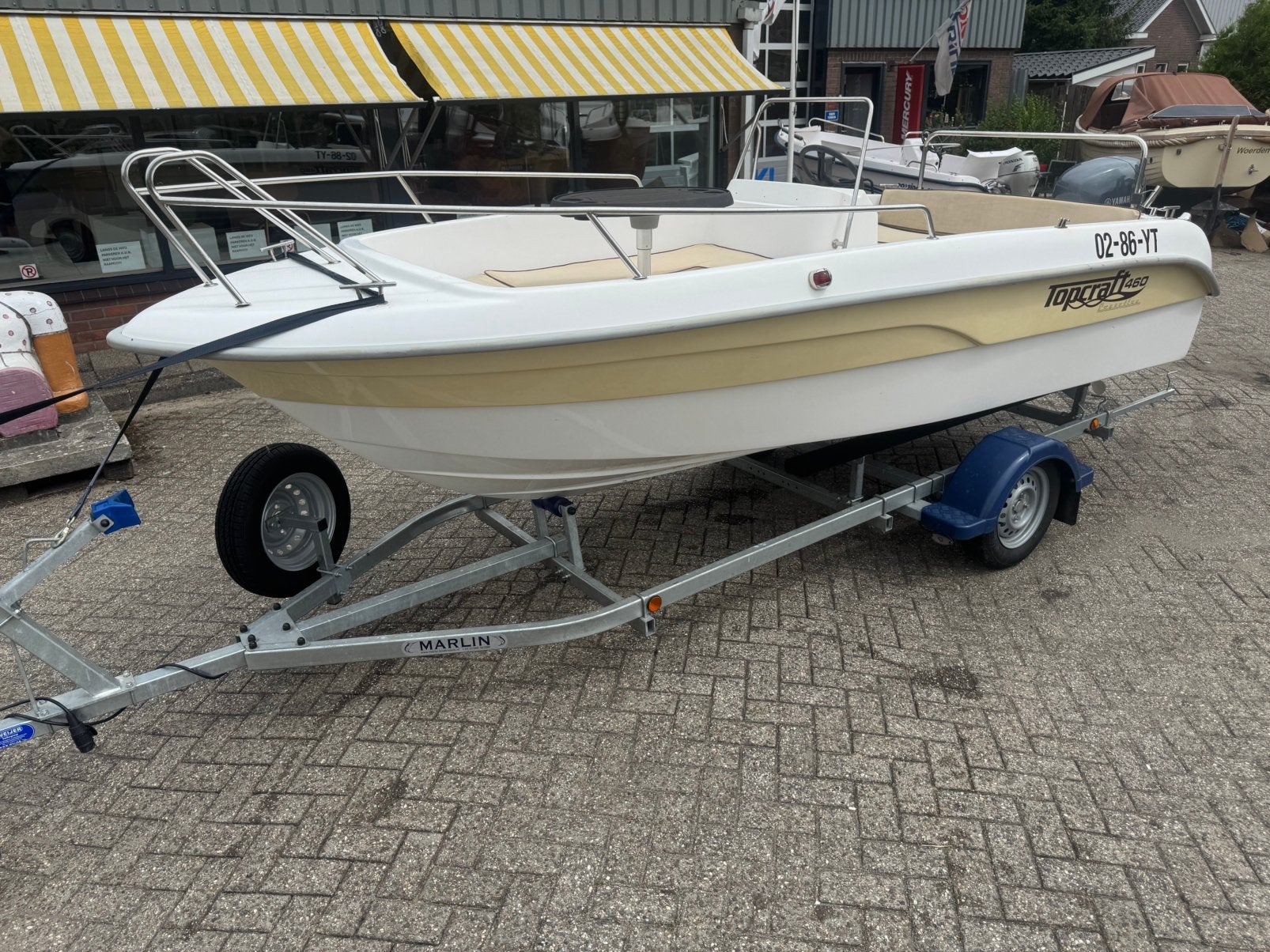Topcraft 460 Executive (2010) – Nette en complete boot, Watersport en Boten, Ophalen, Viertaktmotor, Zo goed als nieuw, 45 pk