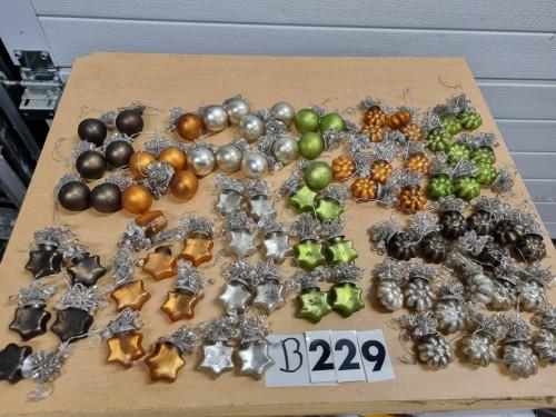 B229 kerstboomhangers mini met glazen  bloem, Ophalen of Verzenden, 'T Olde Gre-j, Info@toldegrej.nl, Endepoelstraat 20f Didam