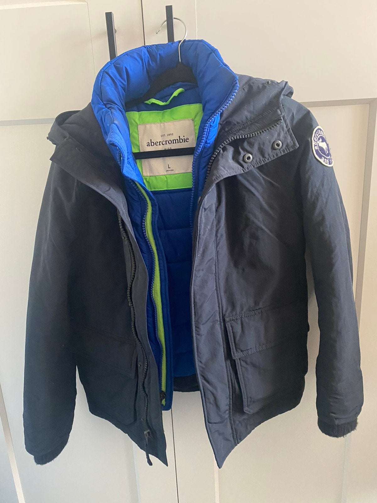 Abercrombie & Fitch kids winterjas jongens maat L, Ophalen of Verzenden, Gebruikt, Jongen, Jas