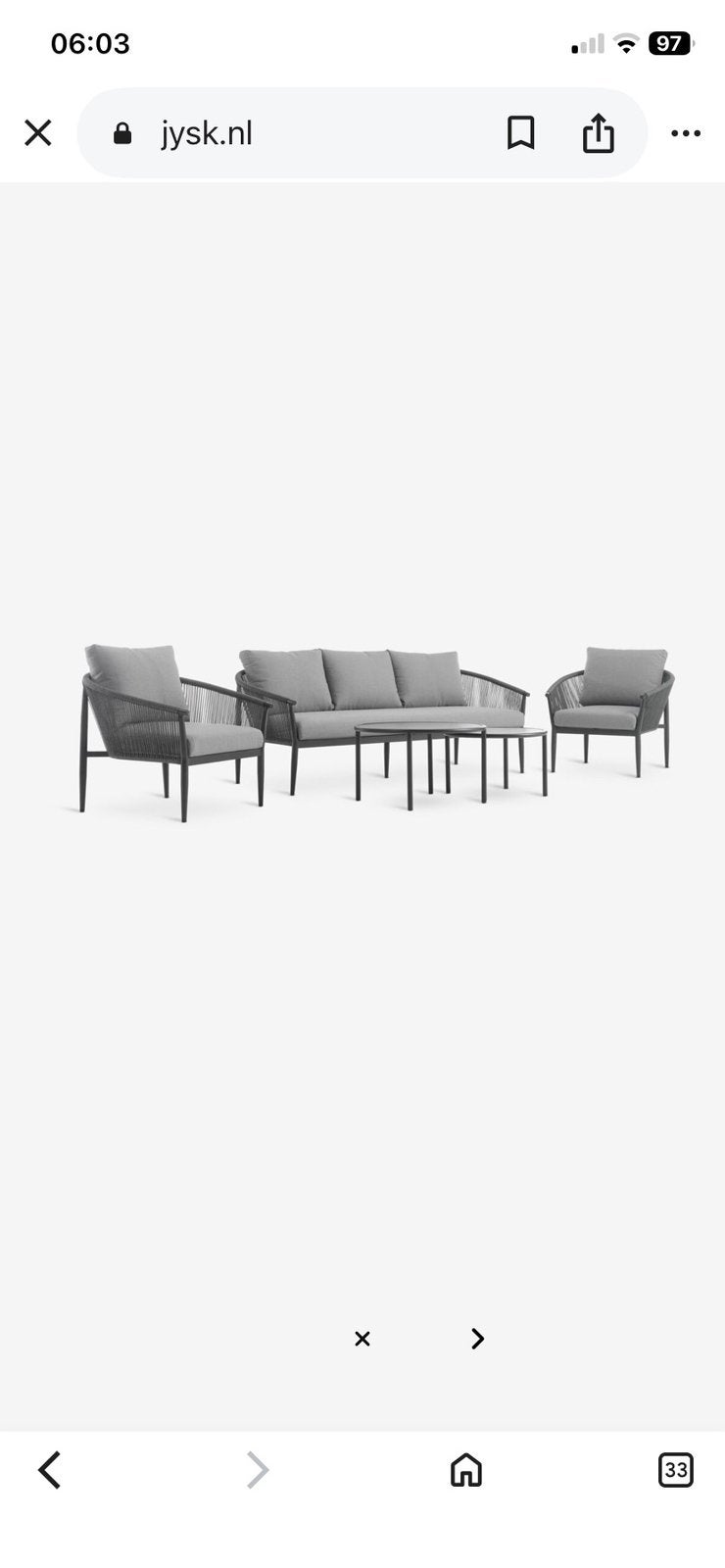 Z.g.a.n loungset , zonder tafels!, Ophalen, Zo goed als nieuw
