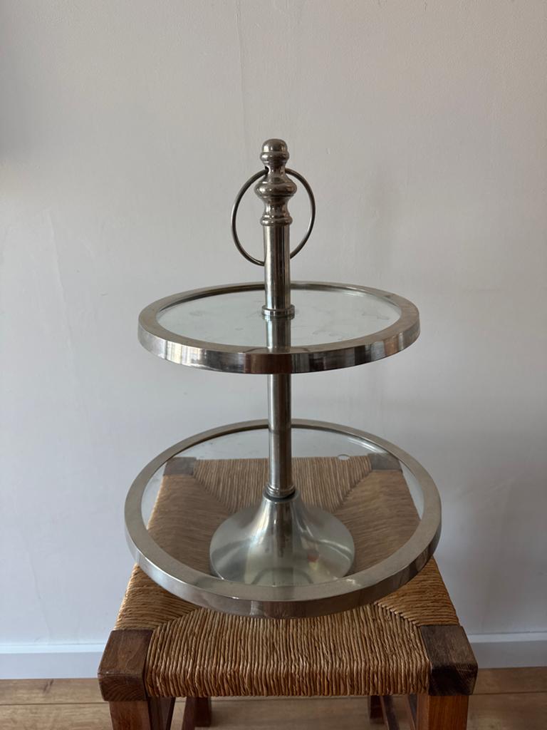 Lifestyle Home Collection etagère metaal/glas, Ophalen, Gebruikt
