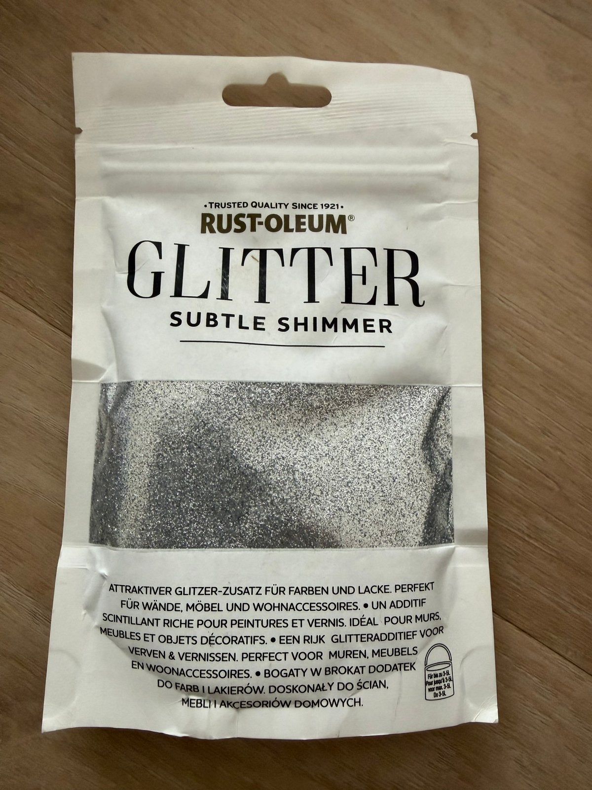 Rust-Oleum Glitter Subtle Shimmer - Zilver, Ophalen, Nieuw, Verf, Grijs