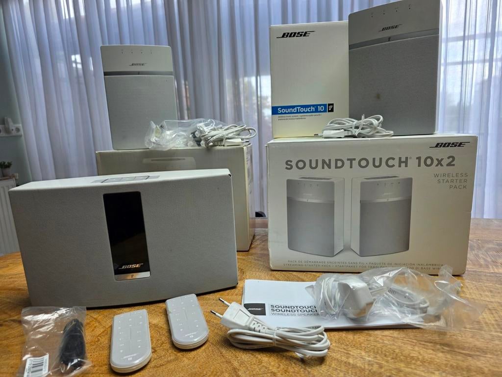 Bose SoundTouch 10 en 20 Series III Draadloze Speakerset, Overige merken, Ophalen of Verzenden, Zo goed als nieuw, Draagbaar