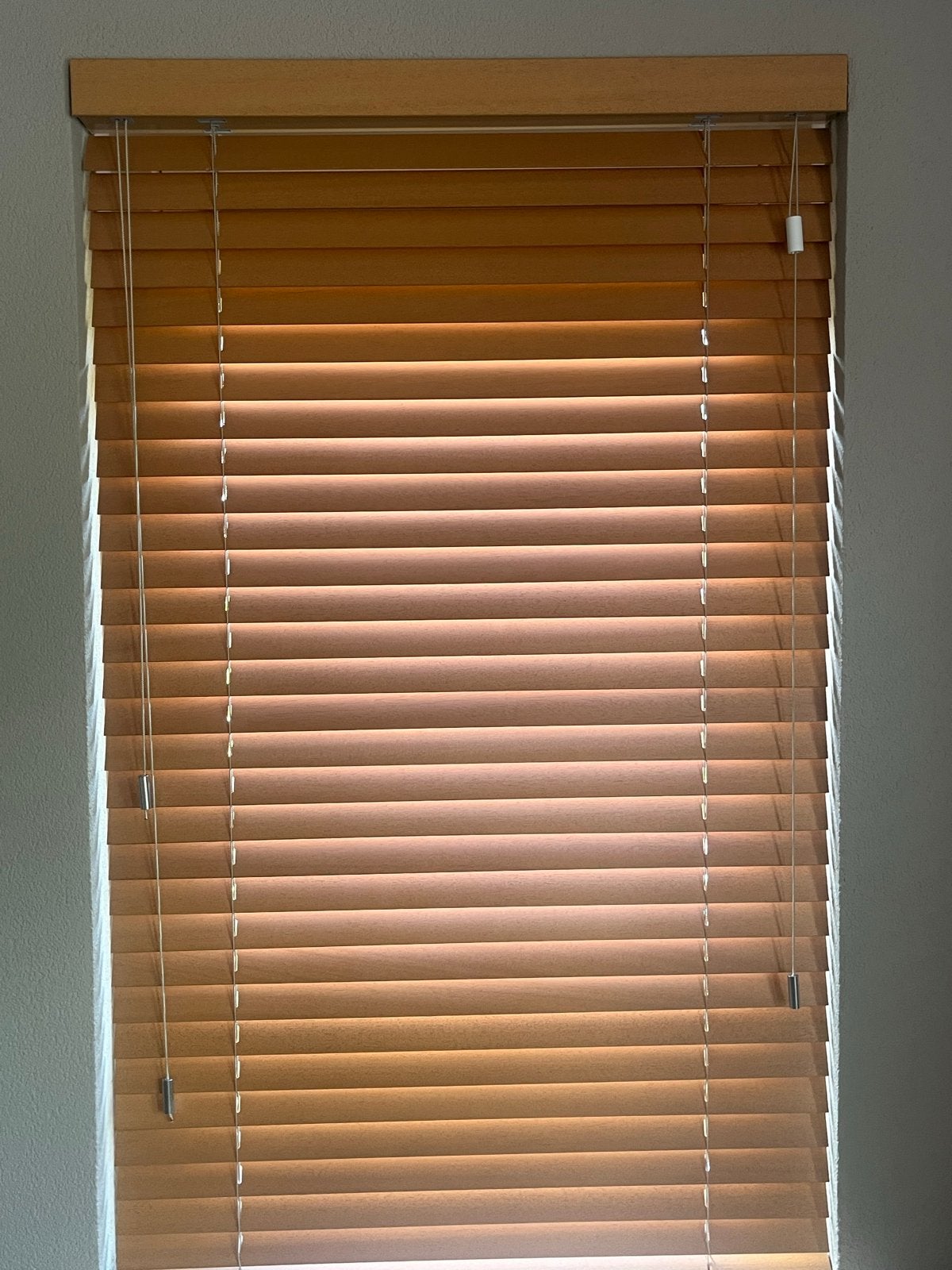 3x Houten Jaloezieën 50mm Abachi Naturel 78,3x208,5cm, Ophalen, Jaloezie, Overige merken, Bruin
