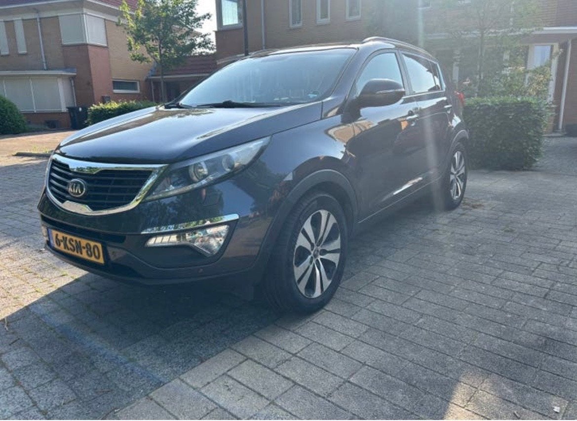 Kia Sportage Super Pack 2.0 Cvvt 2WD NAP|Panoramadak||Leer, Auto's, Zwart, 4 cilinders, 163 pk, 75 €/maand