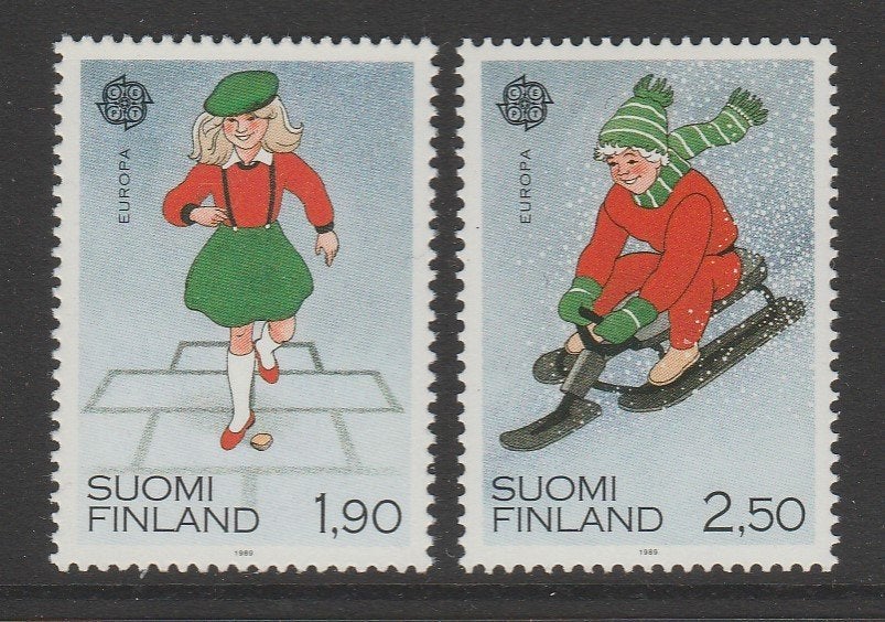 Finland - Michelnr 1082-1083 - cept, spelende kinderen - pf, Verzenden, Finland, Postfris