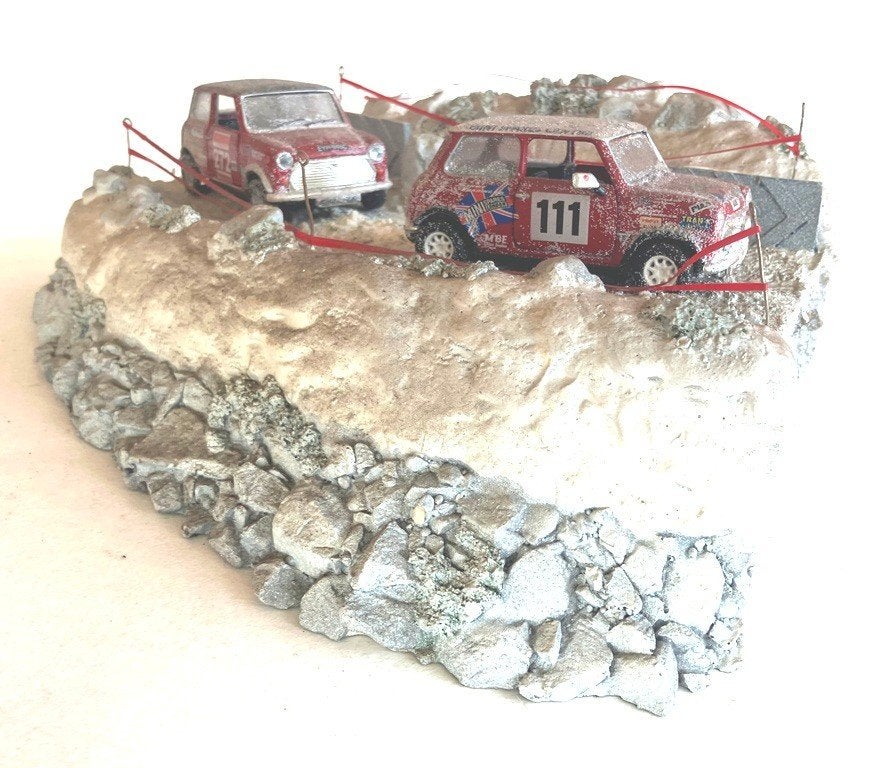 Mini Monte Carlo winter rally set diorama Corgi CC99196., Ophalen of Verzenden, Zo goed als nieuw, Auto