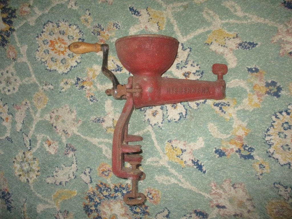 Antieke handboor en vlees/druivenmolen - Vintage gereedschap, Ophalen
