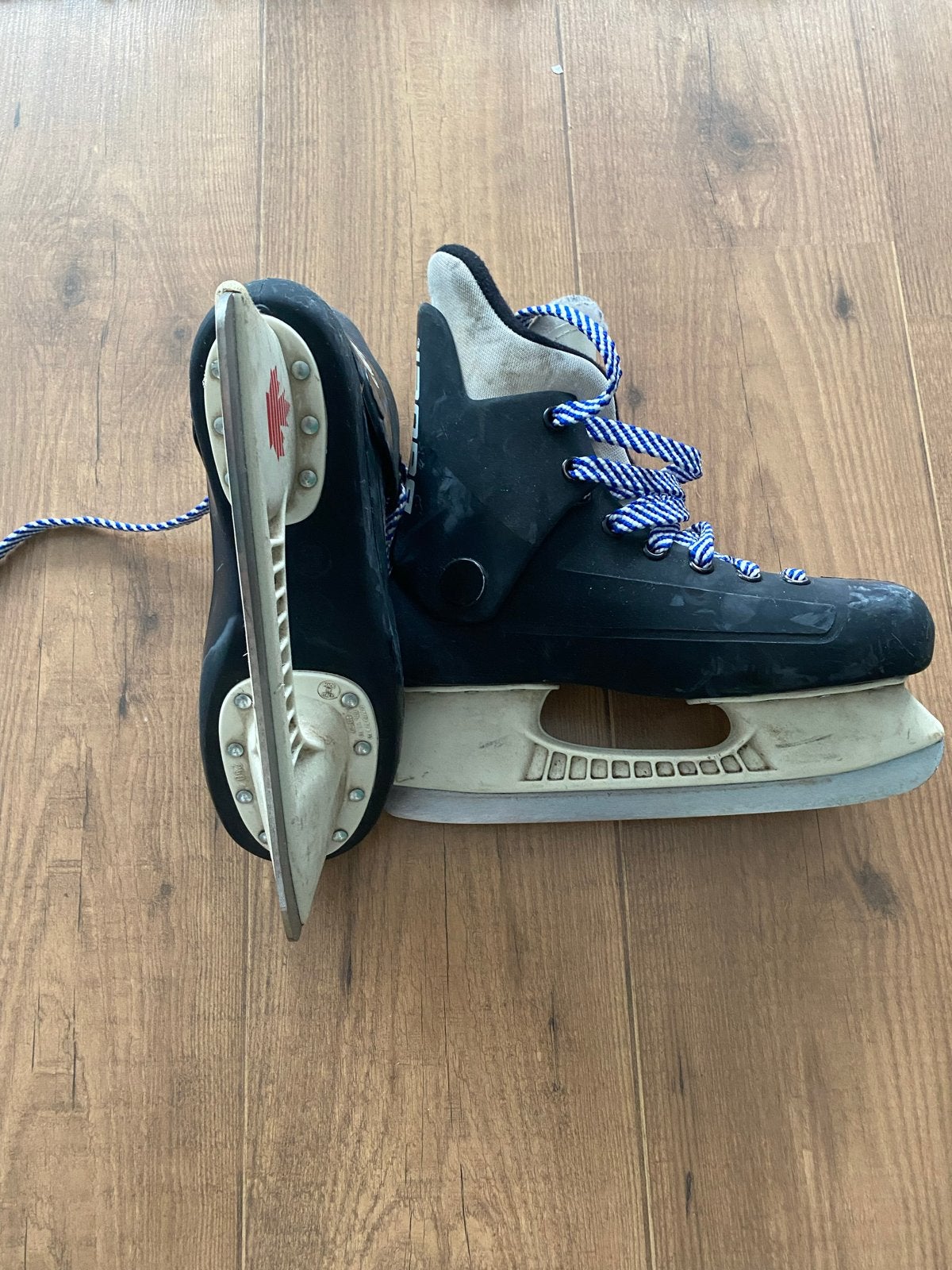 Bauer Turbo ijshockeyschaatsen - Vintage logo - Maat 37-38, Ophalen of Verzenden, Gebruikt, IJshockeyschaatsen, Bauer