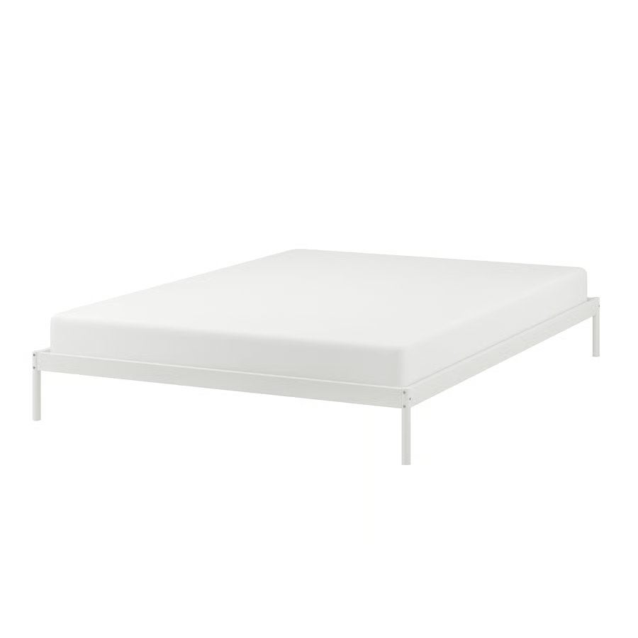 IKEA Varvelstad bed 160x200 cm incl. lattenbodems, Ophalen, Ikea design, Wit, 200 cm