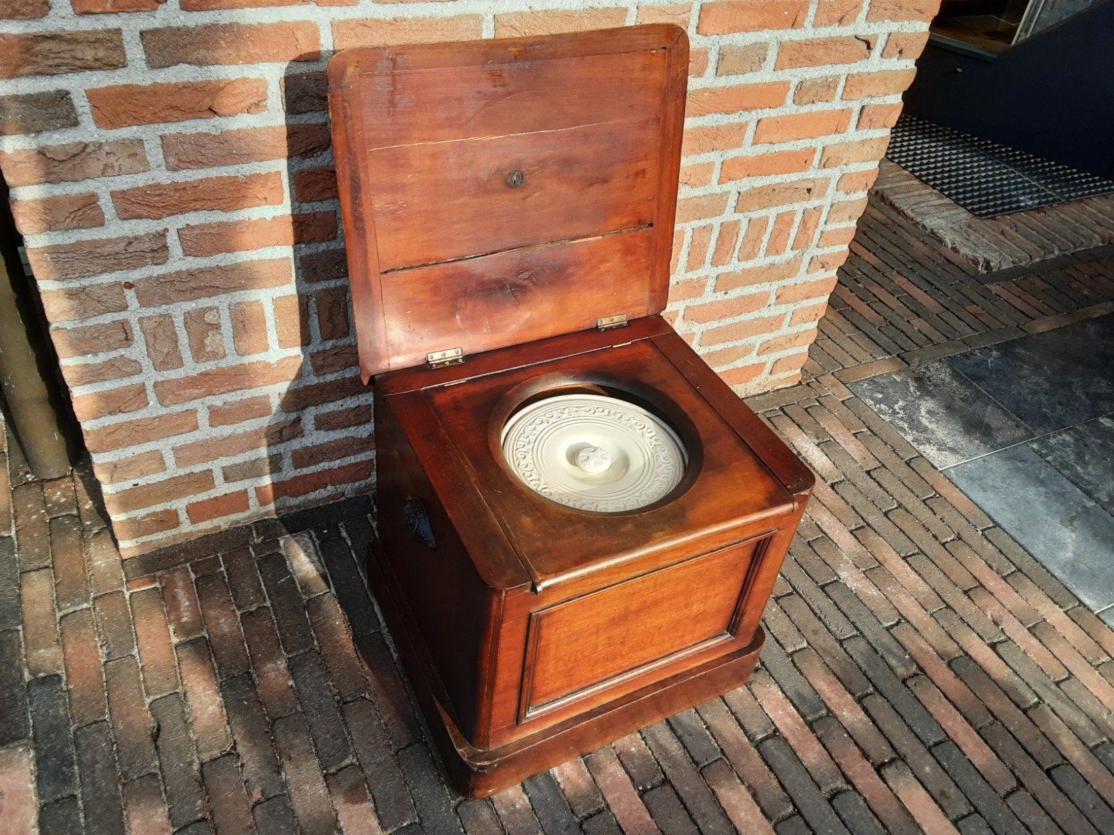 Antieke houten po meubel, Antiek en Kunst, Ophalen