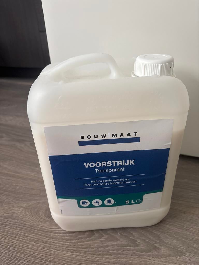 Voorstrijk Bouwmaat Transparant 5L - Zo goed als nieuw, Ophalen, Overige kleuren, Minder dan 5 liter, Verf