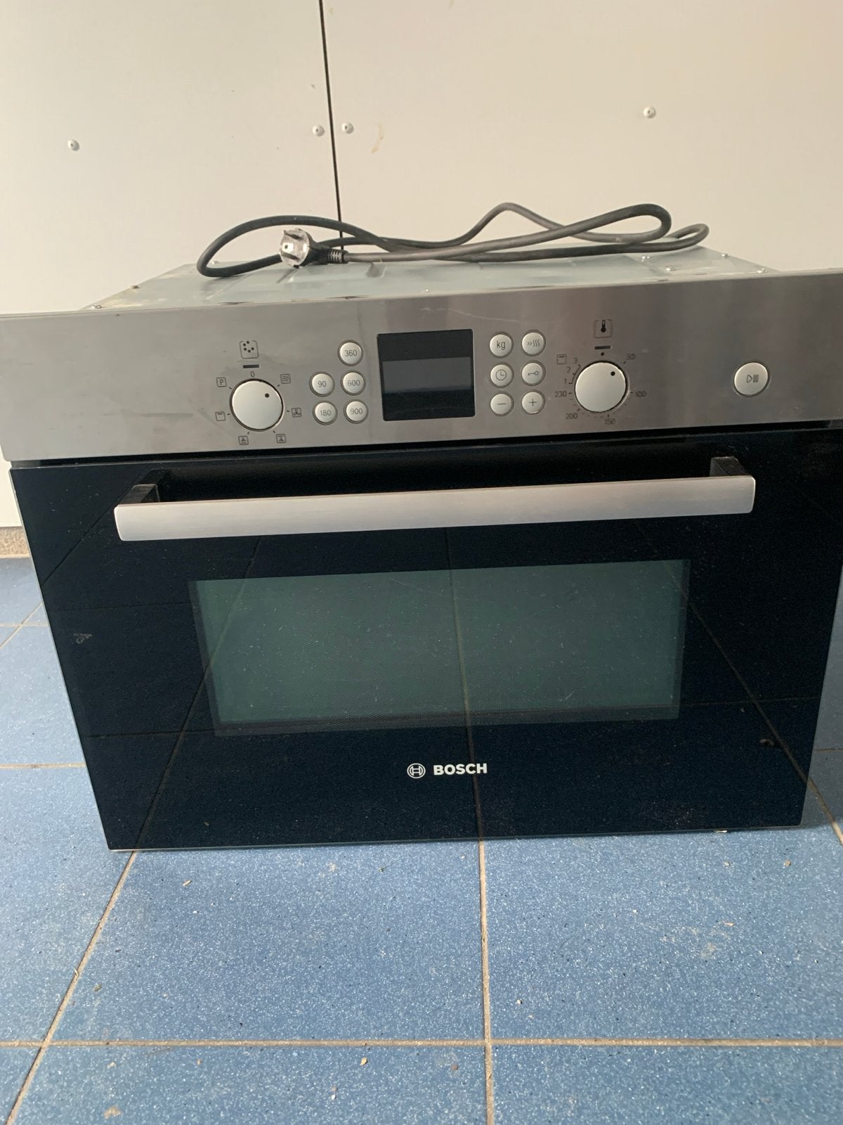 Bosch Inbouw Combi-oven met Magnetronfunctie - 60cm breed, Ophalen, 45 tot 50 cm, Gebruikt, 60 cm of meer