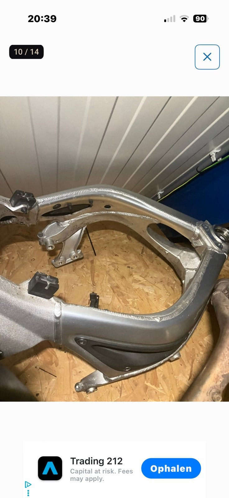 Yamaha R6 2001 frame, subframe, achterbrug, uitlaat, Motoren, Ophalen, Gebruikt