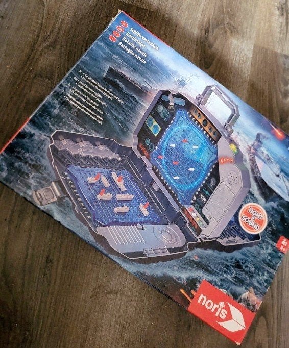 Noris Battleship Reisspel met Licht en Geluid, Een of twee spelers, Noris, Ophalen of Verzenden, Zo goed als nieuw