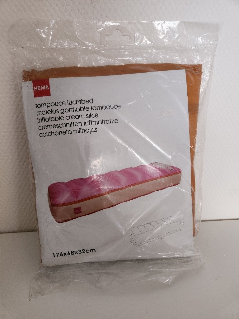 Hema - luchtbed tompouce, Ophalen of Verzenden, Nieuw, 1-persoons