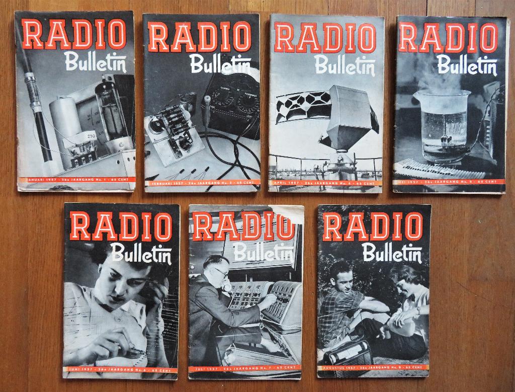 7x Radio Bulletin ( Muiderkring ) 1957, Ophalen of Verzenden, Zo goed als nieuw, Damesbladen