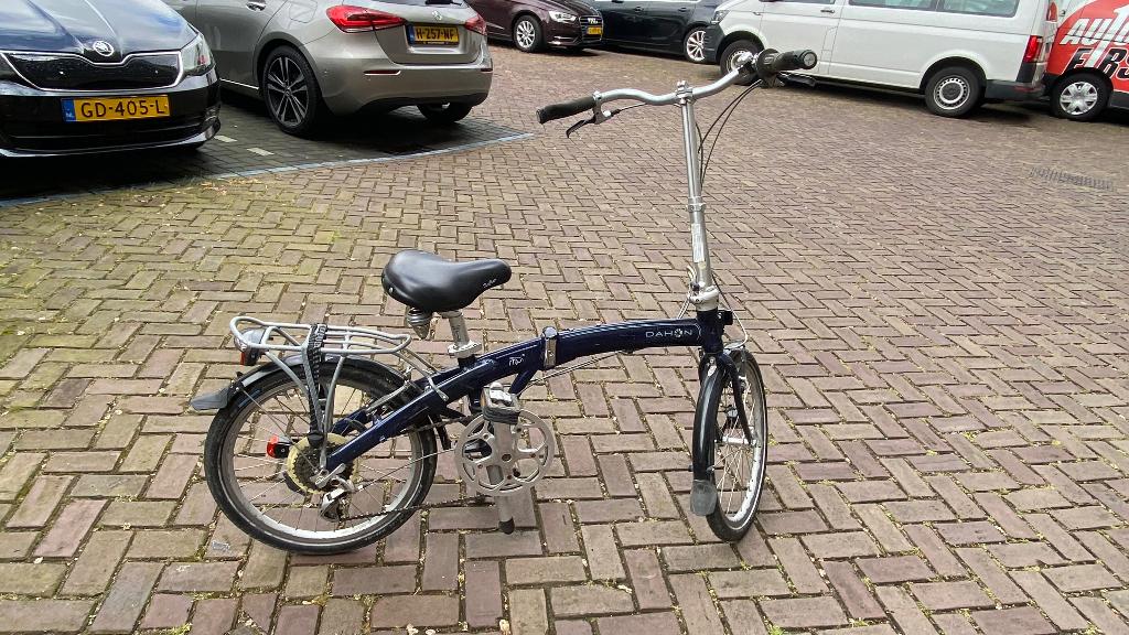 Dahon Mu P8 vouwfiets, Fietsen en Brommers, Fietsen | Vouwfietsen, Ophalen, Gebruikt, Velgrem, Versnellingen