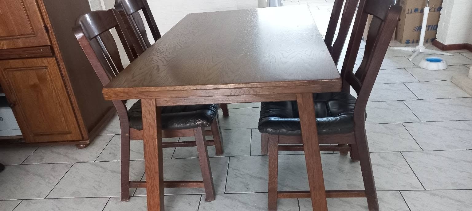 Eiken eettafel 140x85cm, Huis en Inrichting, Tafels | Eettafels, Gebruikt, Vier personen, Rechthoekig, Eikenhout, Ophalen