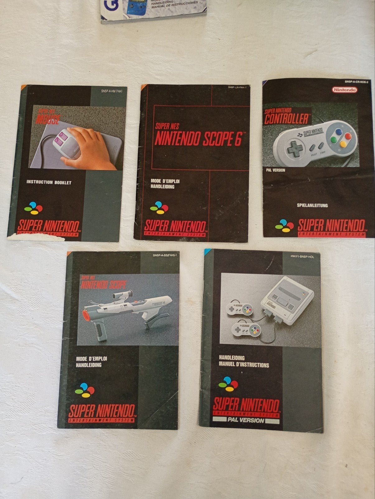 Nintendo SNES diverse handleidingen, Spelcomputers en Games, Spelcomputers | Nintendo Super NES, Ophalen of Verzenden