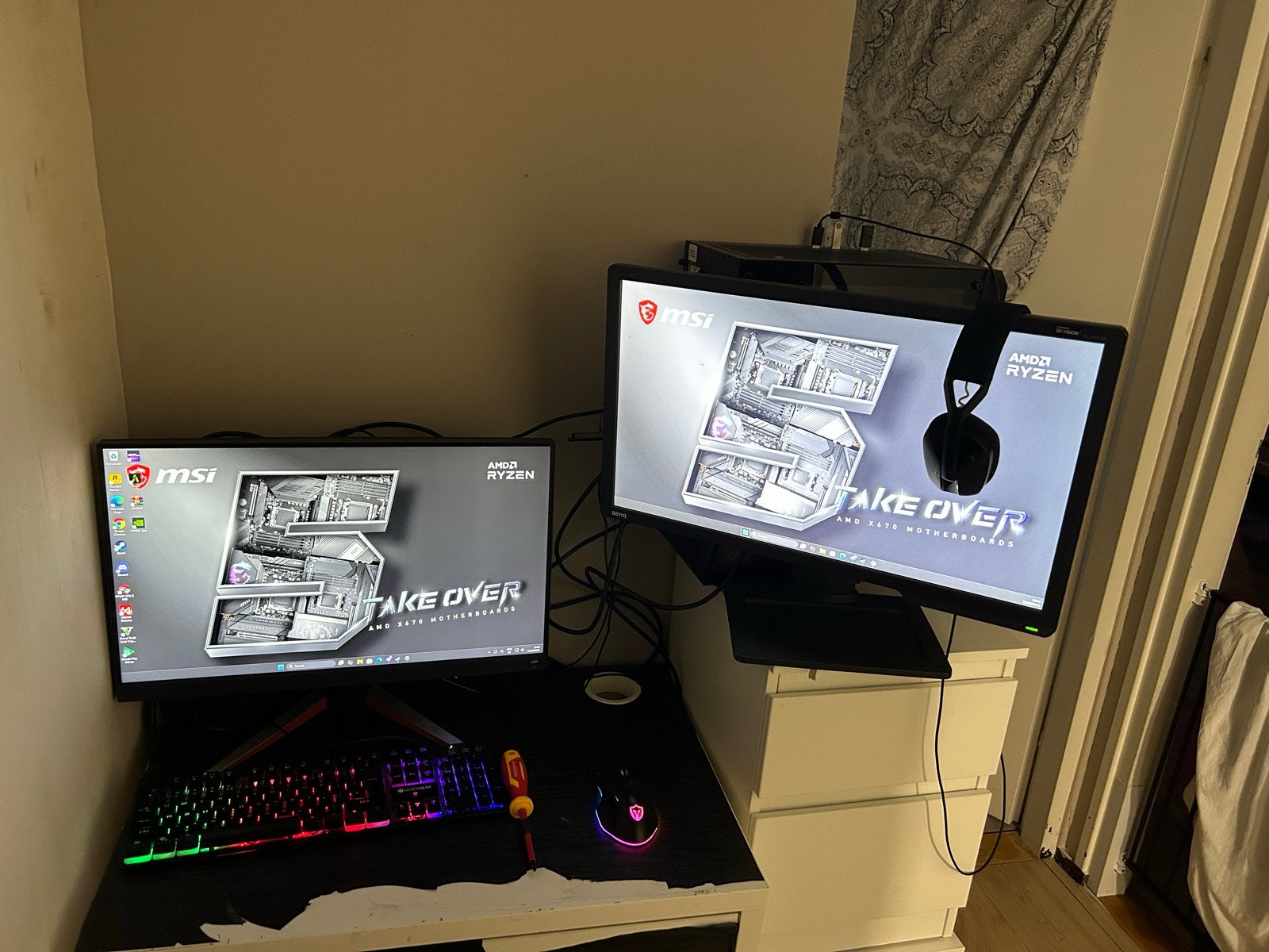 Complete Gaming Setup met Dual Monitors, Computers en Software, 32 GB, Ophalen of Verzenden, Zo goed als nieuw, Gaming