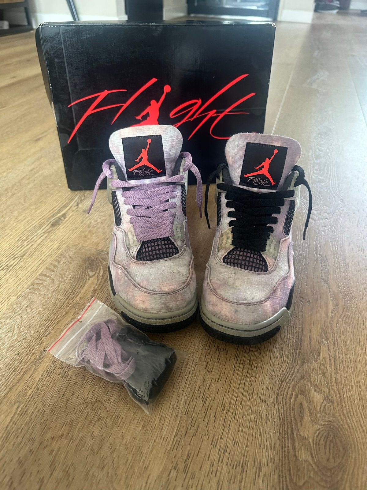 Jordan 4 Retro Zen Master - Maat 44, Ophalen of Verzenden, Gedragen, Overige kleuren, Sneakers of Gympen