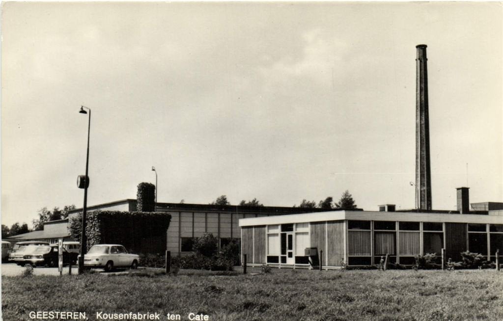 Geesteren, Kousenfabriek ten Cate - ongelopen, Verzamelen, Ansichtkaarten | Nederland, Verzenden, 1960 tot 1980, Ongelopen, Noord-Brabant
